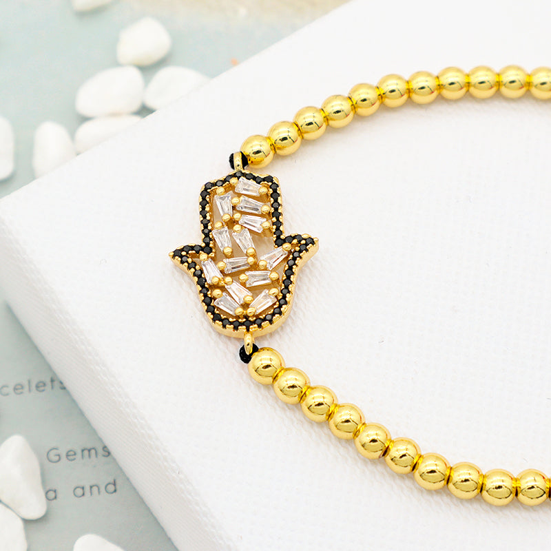 2023 trendy women jewelry evils eye charm bracelet bangle 18k gold plated beaded turkish evils eye jewelry