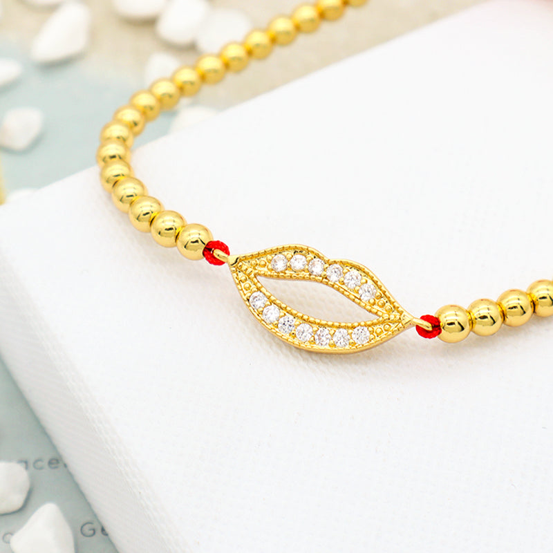 2023 trendy women jewelry evils eye charm bracelet bangle 18k gold plated beaded turkish evils eye jewelry