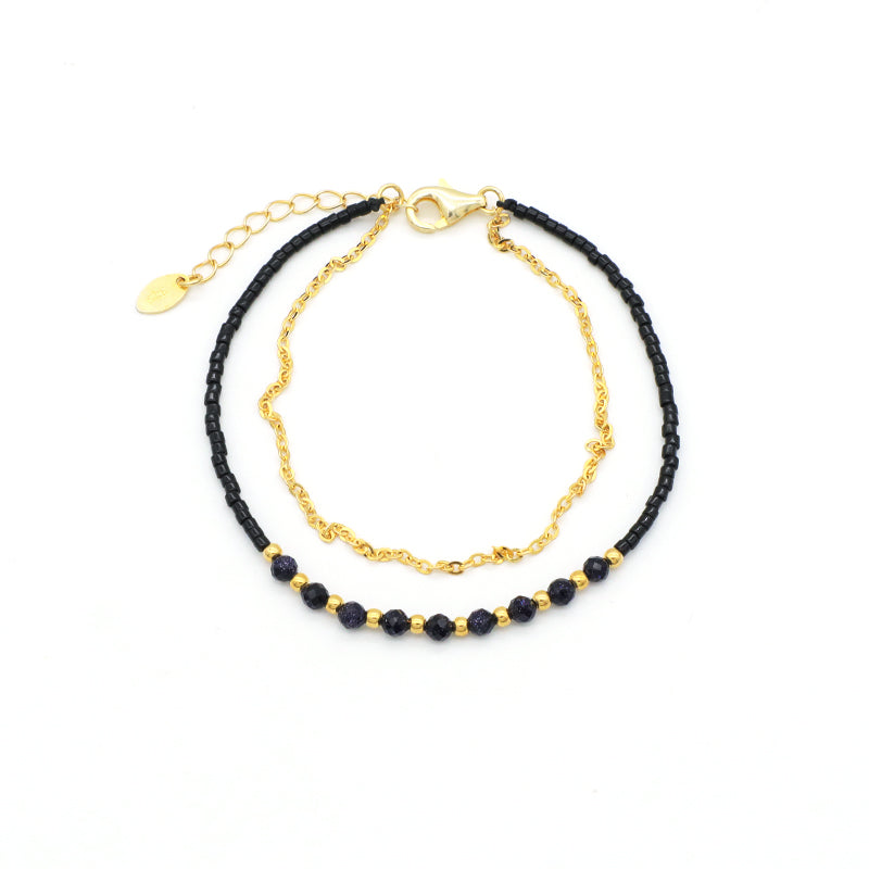 2022 OEM Manufacture Spring 925 Sterling Silver Miyuki Natural stone Handmade Beaded Bracelet