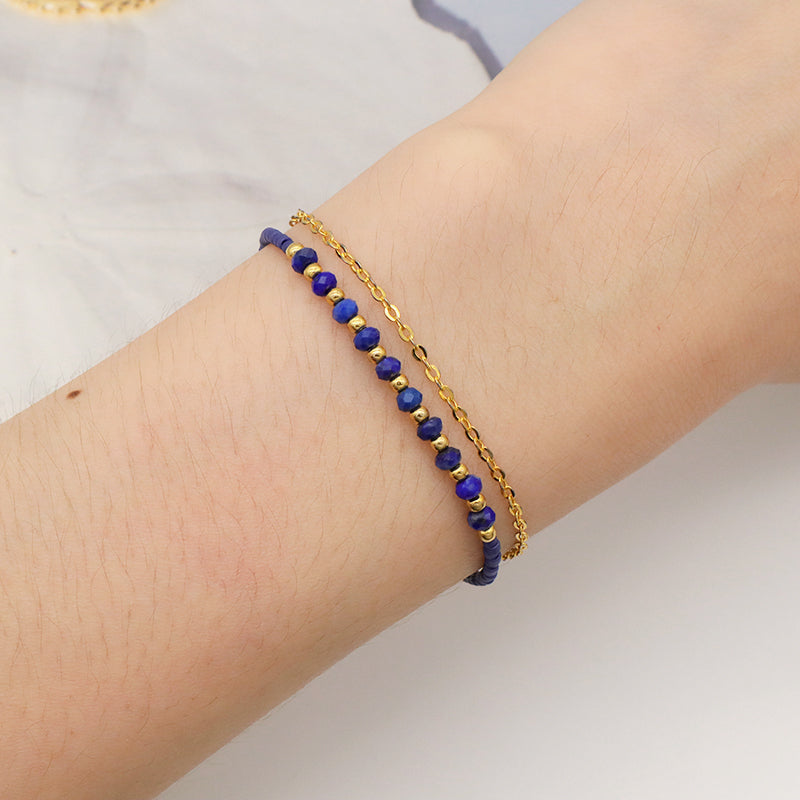 2022 OEM Manufacture Spring 925 Sterling Silver Miyuki Natural stone Handmade Beaded Bracelet