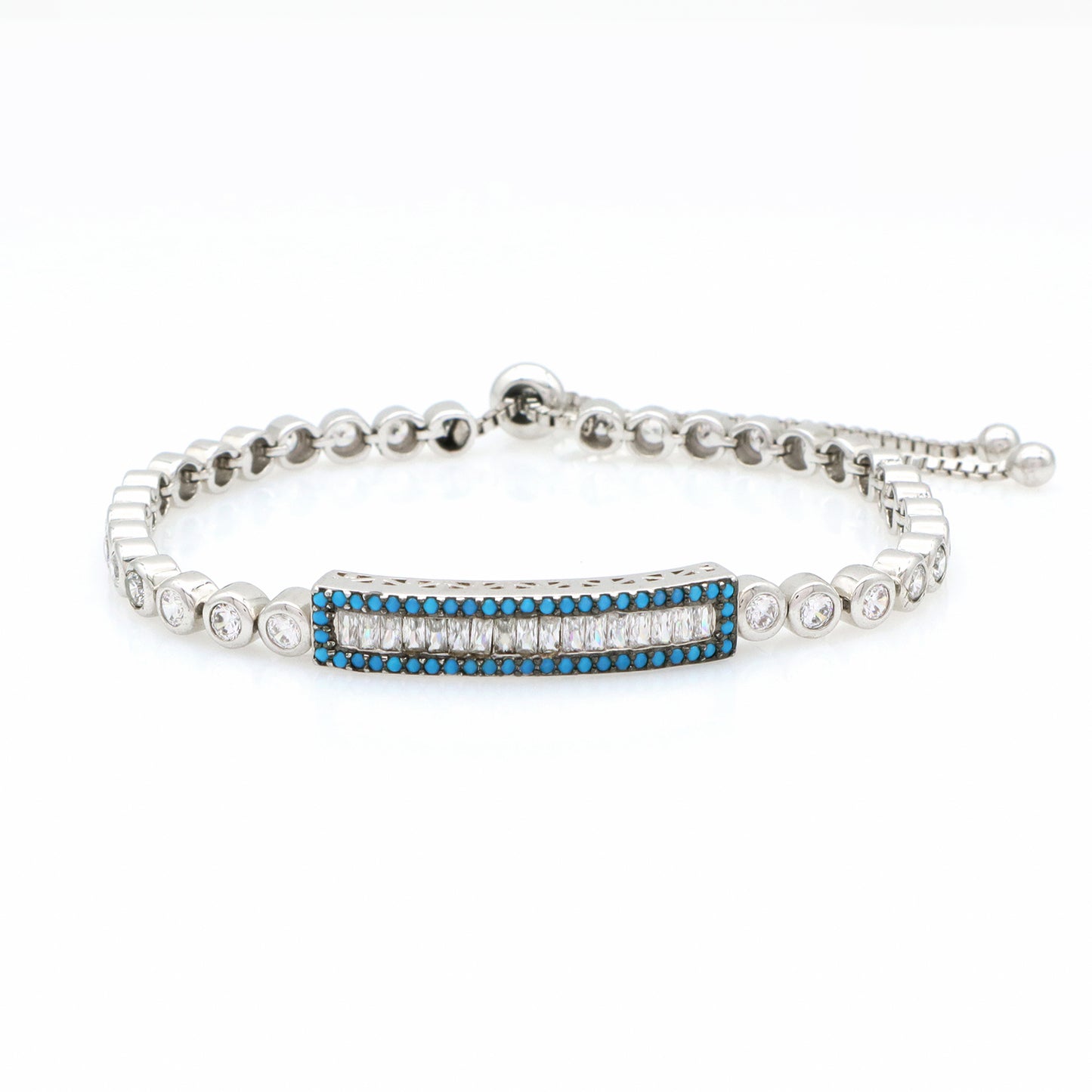High Quality Elephant Hand Heart Eye Charm bangle bracelet jewelry set Micro Pave CZ rhodium luxury evil eyes bracelet for women