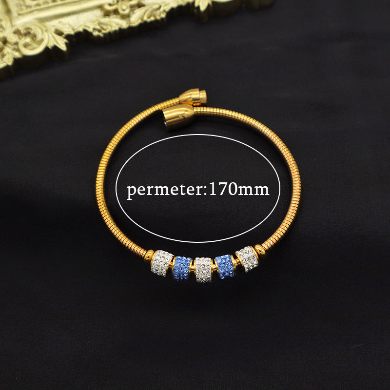 Wholesales 2023 fashion jewelry 18k gold plated stainless steel designer charms bracelets bangle