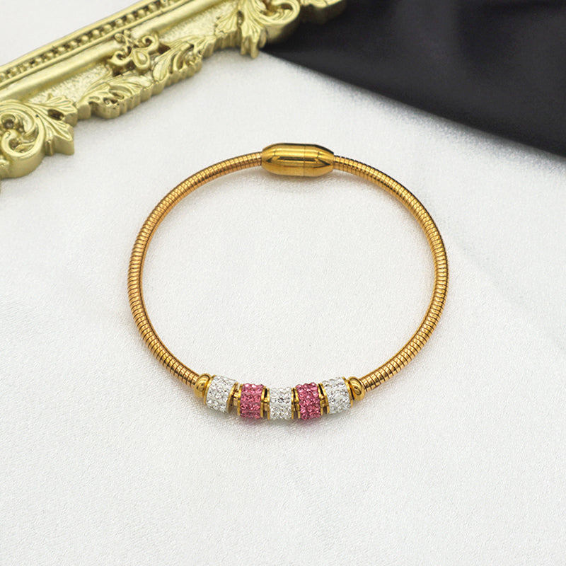 Wholesales 2023 fashion jewelry 18k gold plated stainless steel designer charms bracelets bangle