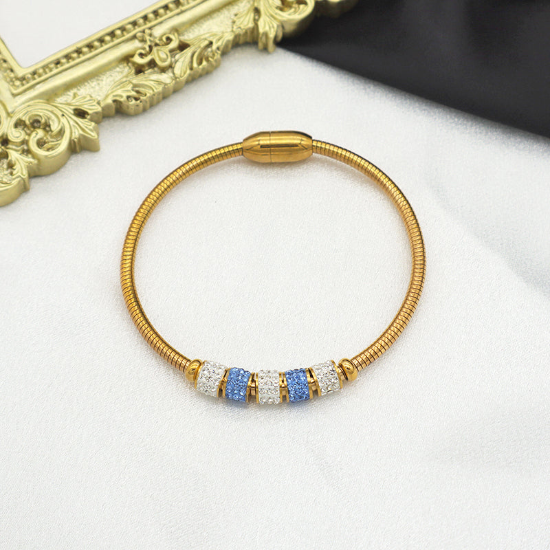 Wholesales 2023 fashion jewelry 18k gold plated stainless steel designer charms bracelets bangle