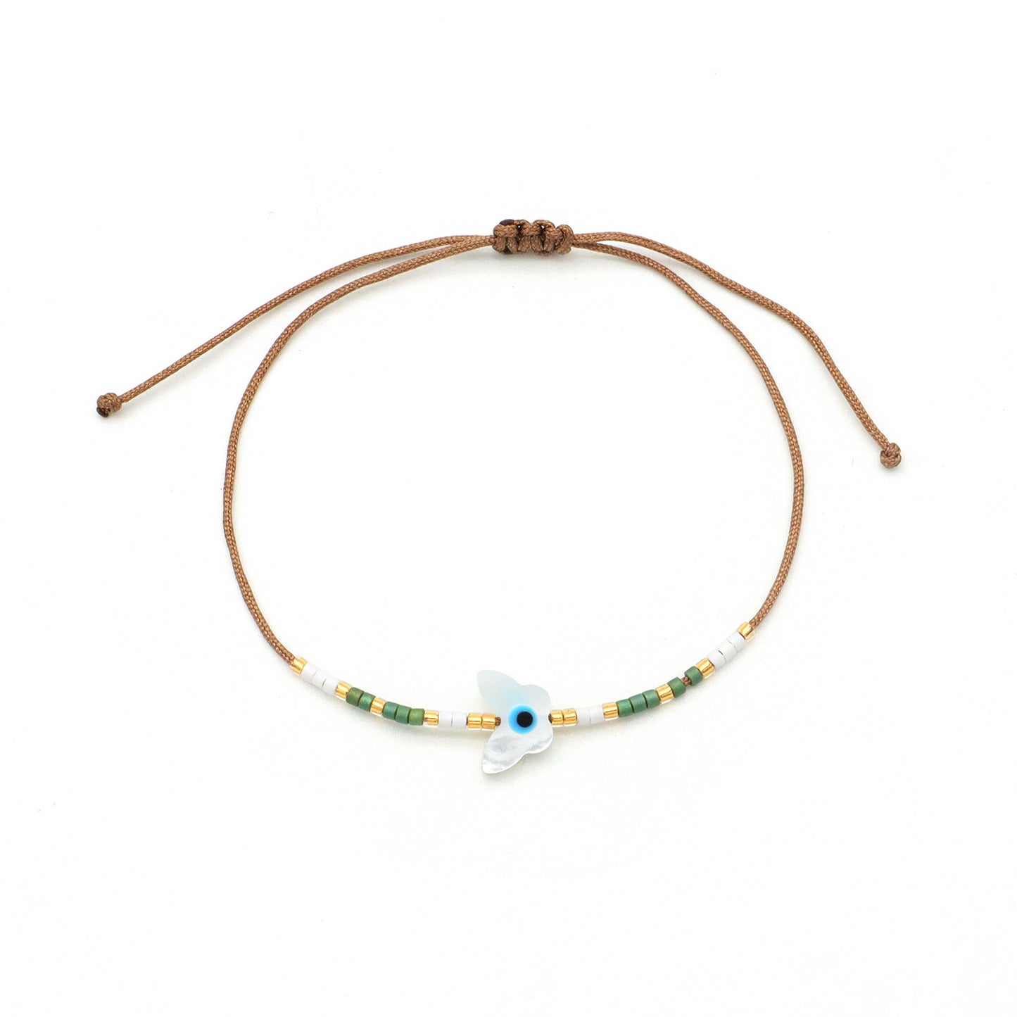 Various Custom Butterfly Flower Heart Eye Shell Charm Miyuki bracelet Jewelry Handmade Ajustable miyuki bead evil eyes bracelet