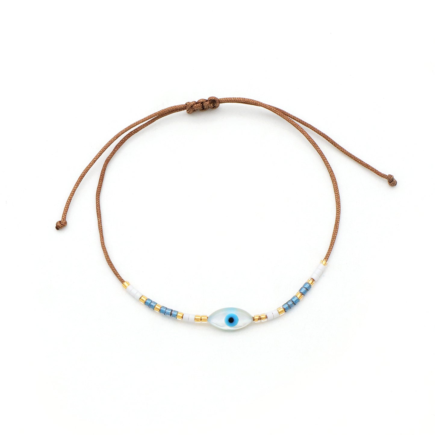 Various Custom Butterfly Flower Heart Eye Shell Charm Miyuki bracelet Jewelry Handmade Ajustable miyuki bead evil eyes bracelet