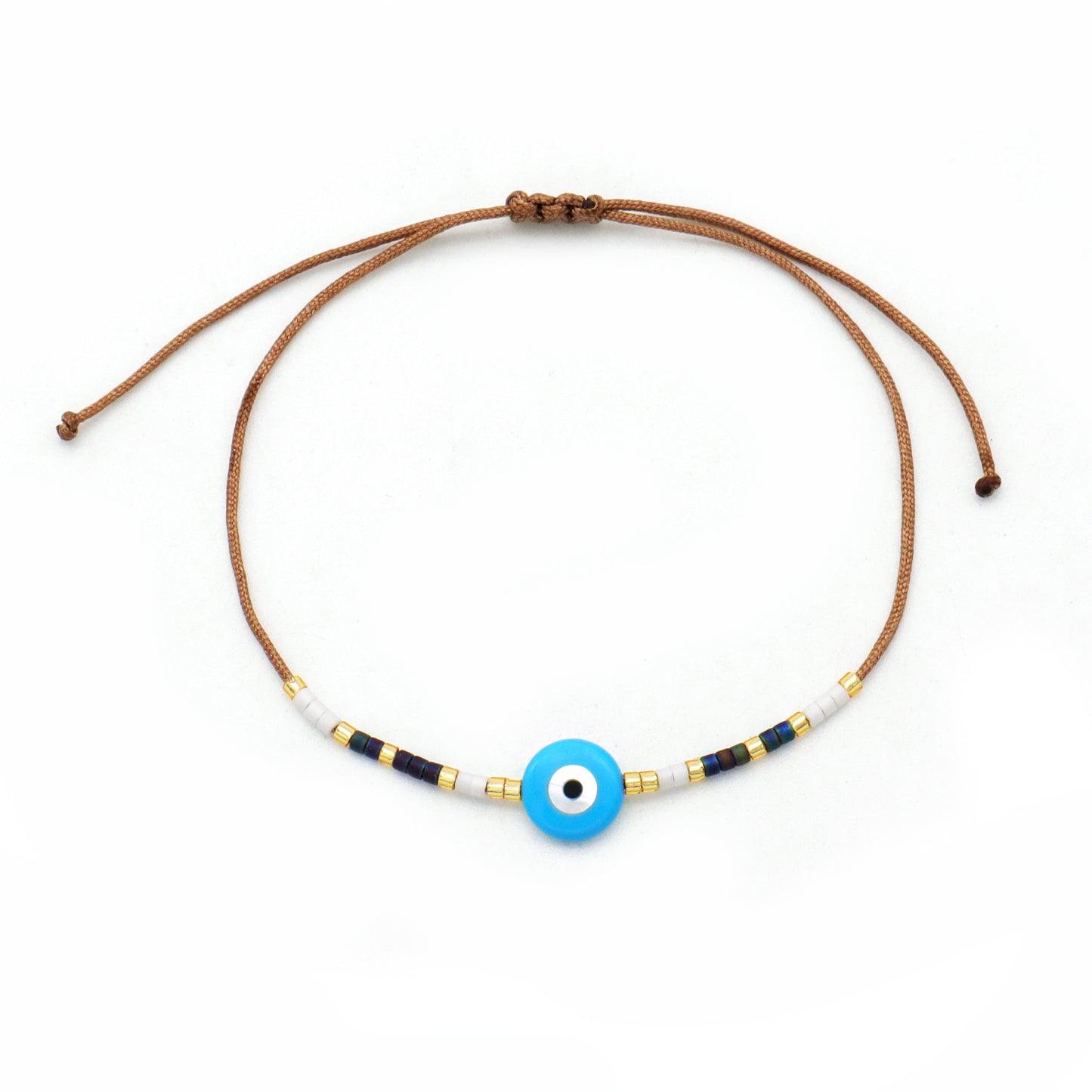 Various Custom Butterfly Flower Heart Eye Shell Charm Miyuki bracelet Jewelry Handmade Ajustable miyuki bead evil eyes bracelet
