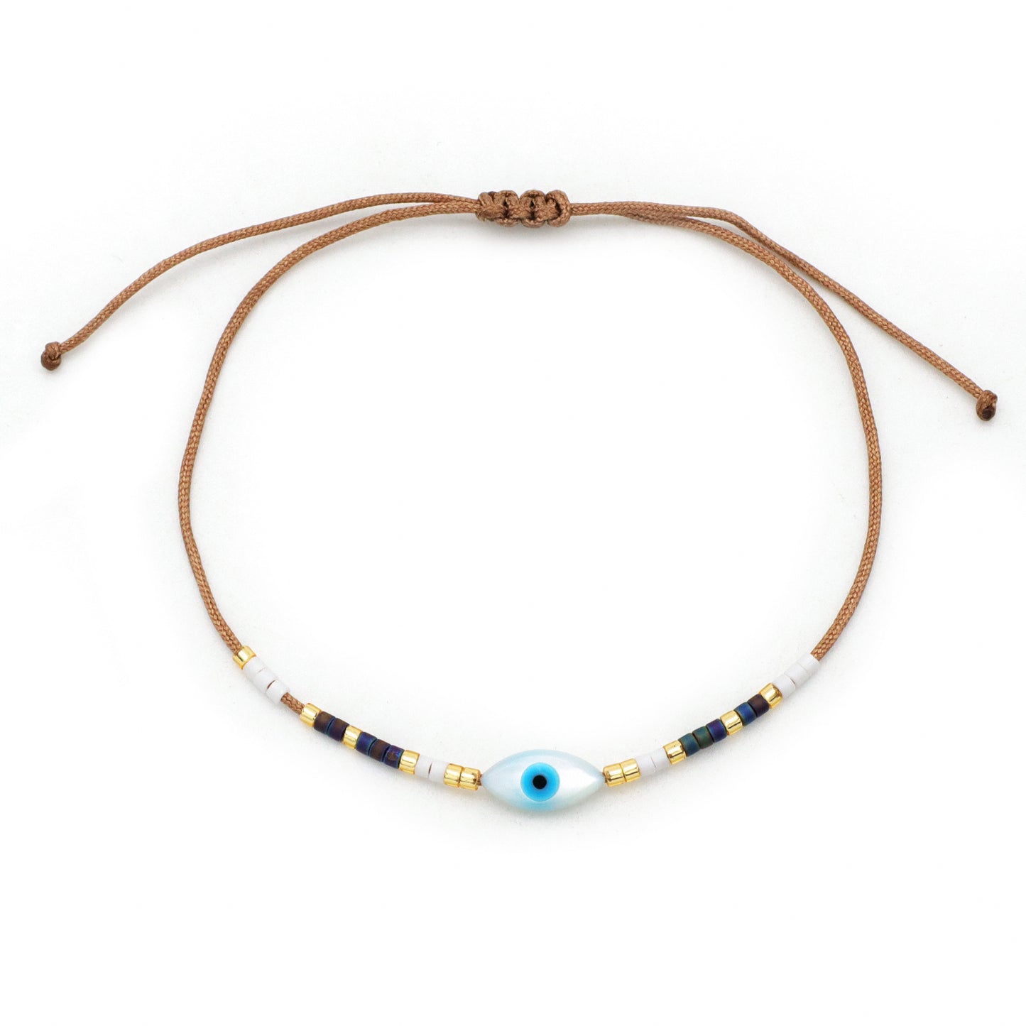 Various Custom Butterfly Flower Heart Eye Shell Charm Miyuki bracelet Jewelry Handmade Ajustable miyuki bead evil eyes bracelet