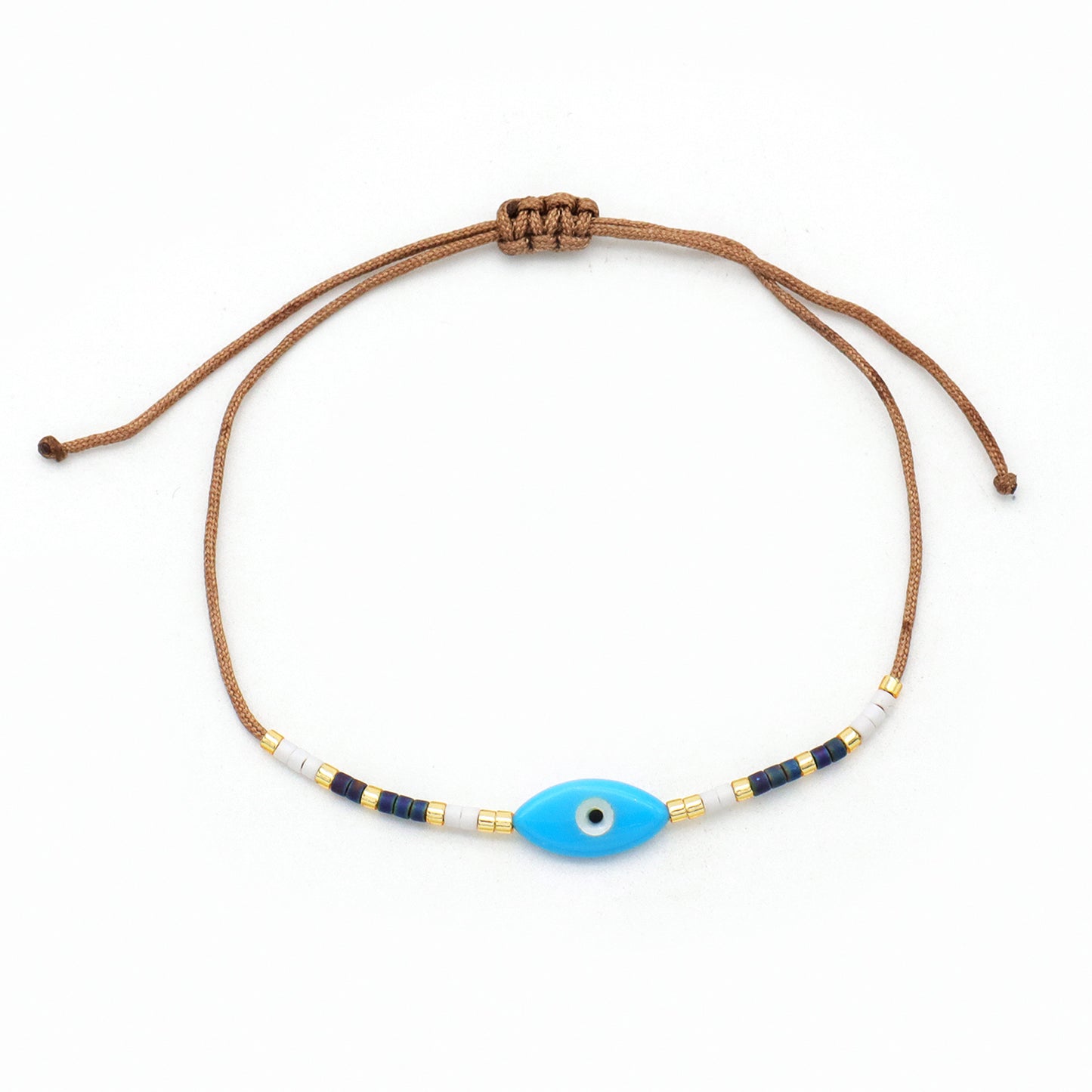 Various Custom Butterfly Flower Heart Eye Shell Charm Miyuki bracelet Jewelry Handmade Ajustable miyuki bead evil eyes bracelet