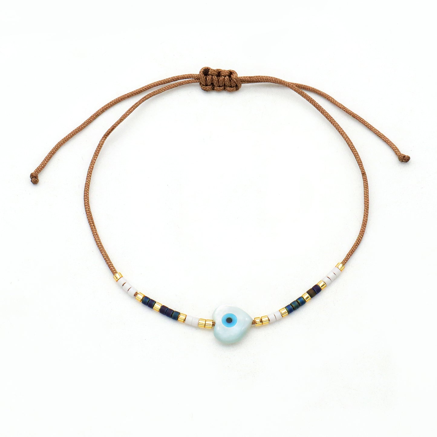Various Custom Butterfly Flower Heart Eye Shell Charm Miyuki bracelet Jewelry Handmade Ajustable miyuki bead evil eyes bracelet