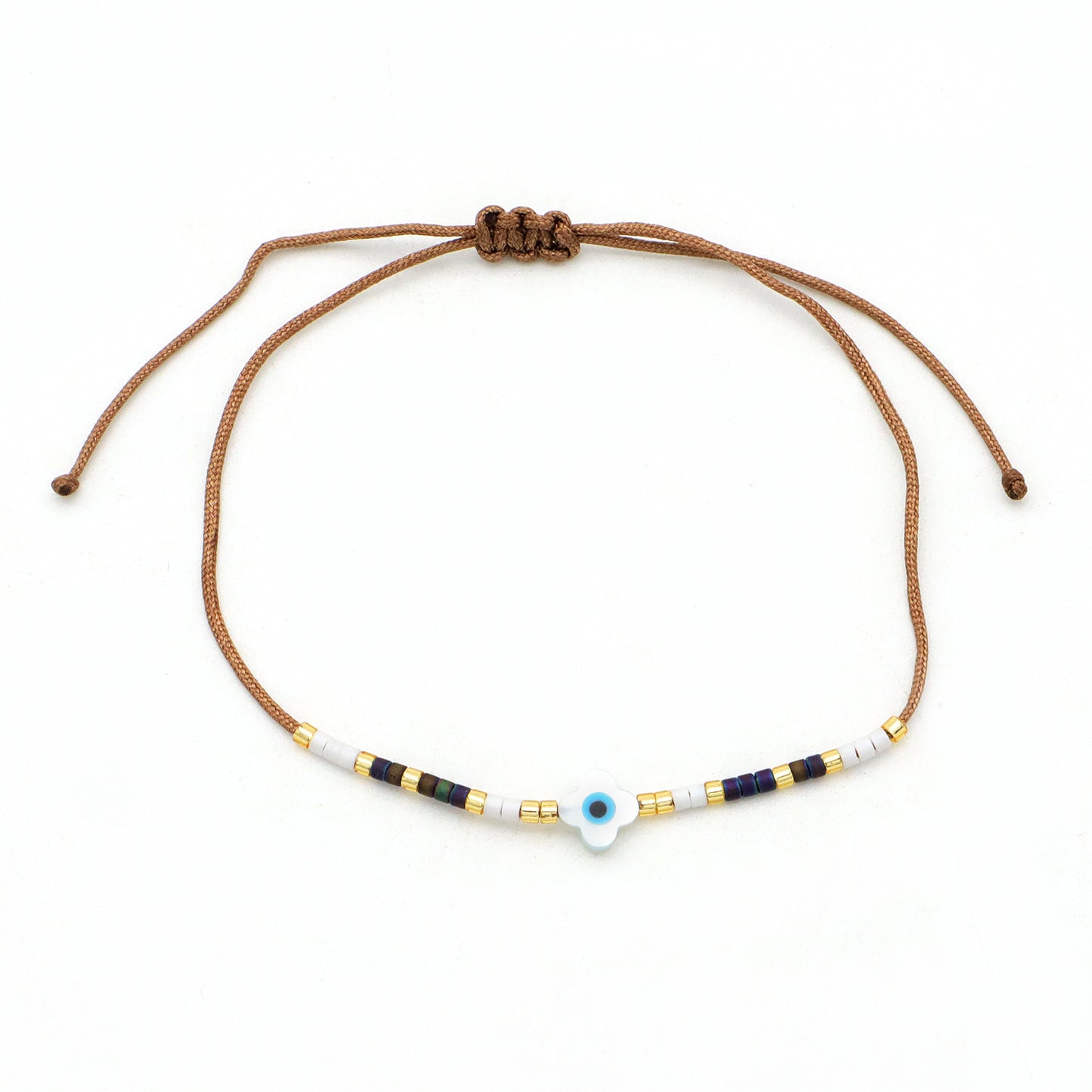 Various Custom Butterfly Flower Heart Eye Shell Charm Miyuki bracelet Jewelry Handmade Ajustable miyuki bead evil eyes bracelet