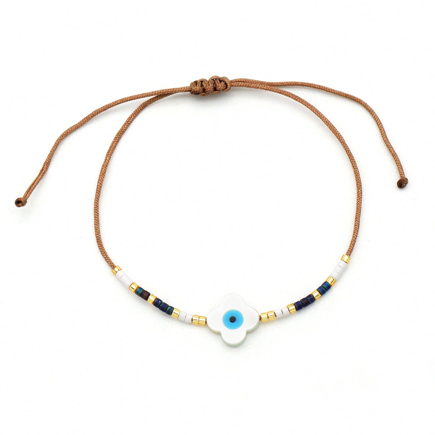 Various Custom Butterfly Flower Heart Eye Shell Charm Miyuki bracelet Jewelry Handmade Ajustable miyuki bead evil eyes bracelet