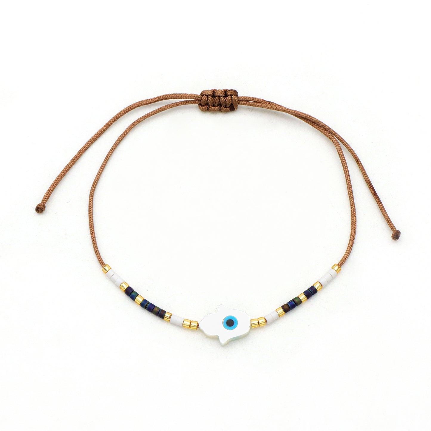 Various Custom Butterfly Flower Heart Eye Shell Charm Miyuki bracelet Jewelry Handmade Ajustable miyuki bead evil eyes bracelet
