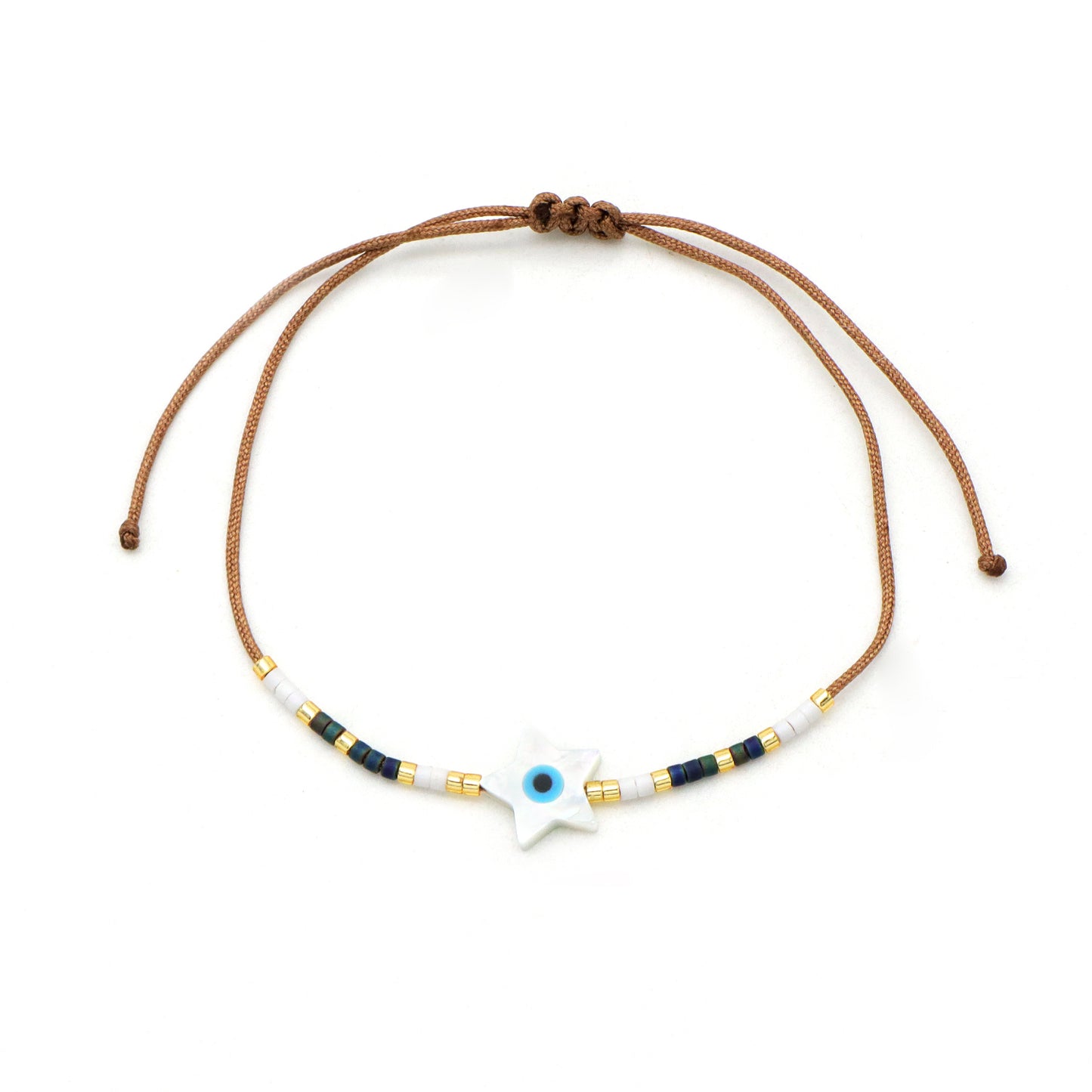 Various Custom Butterfly Flower Heart Eye Shell Charm Miyuki bracelet Jewelry Handmade Ajustable miyuki bead evil eyes bracelet