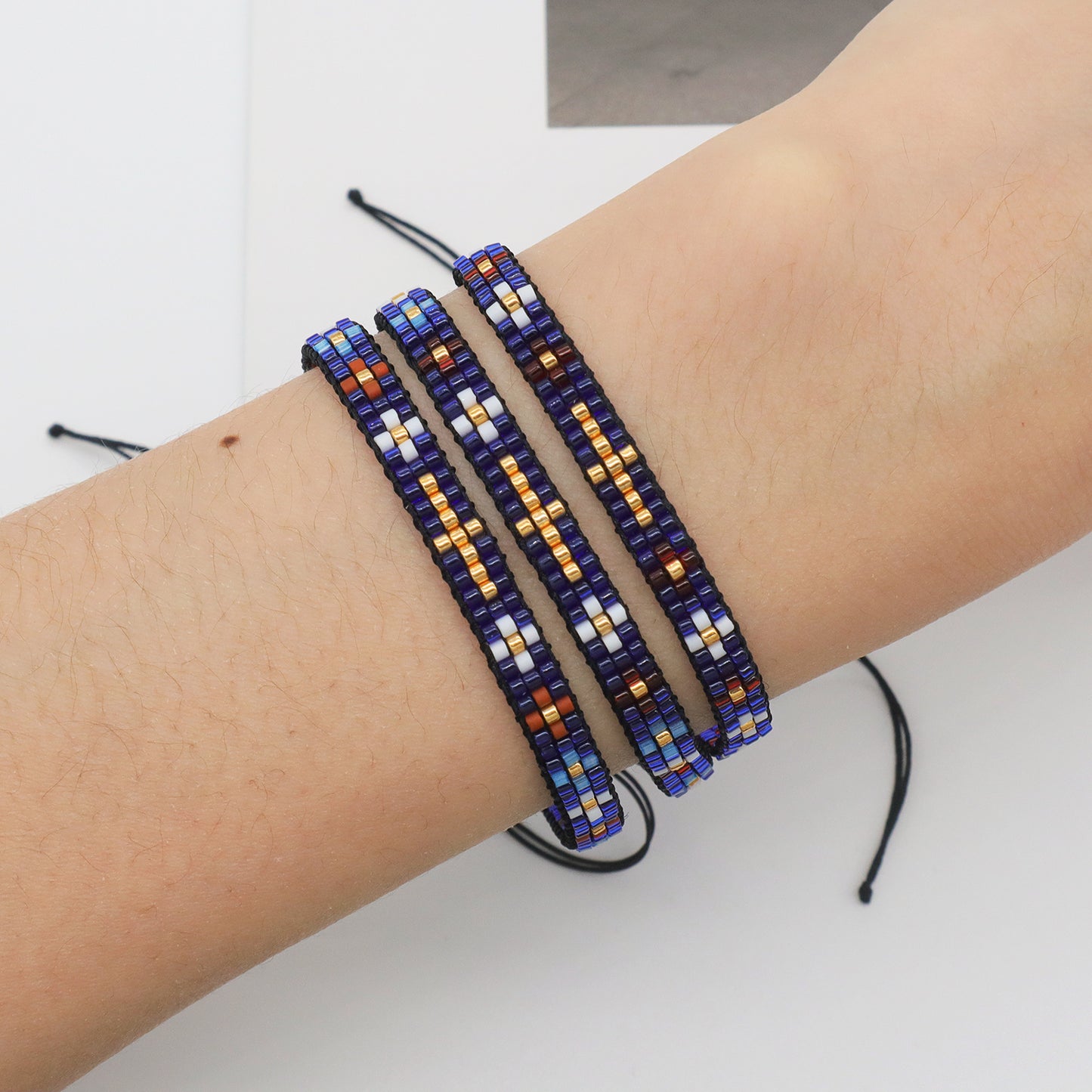 Newest Customized handmade Trendy Cross Flower miyuki bracelet bangle jewelry adjustable Miyuki Beads Bracelet for women