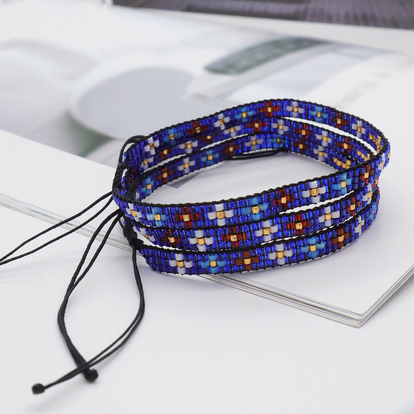 Newest Customized handmade Trendy Cross Flower miyuki bracelet bangle jewelry adjustable Miyuki Beads Bracelet for women