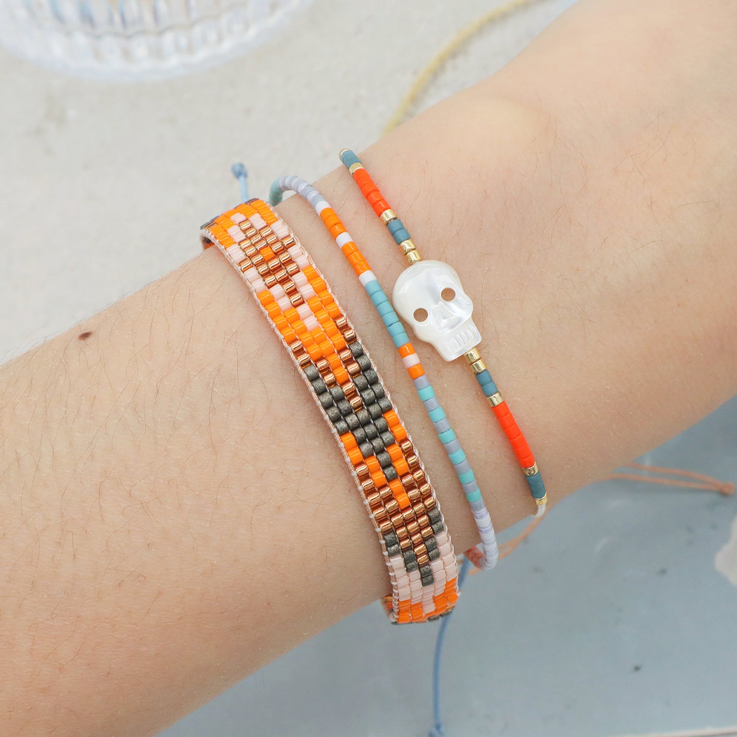 New Arrival Handmade Customized Trendy Miyuki Seed Beads bracelet bangle adjustable Boho Miyuki Bracelet jewelry for Women