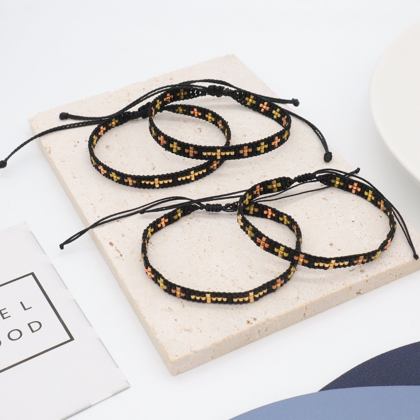 Women Fashion Customized Woven Cross Miyuki Seed Beads bracelet bangle jewelry Bohemian adjustable Handmade Miyuki Bracelet