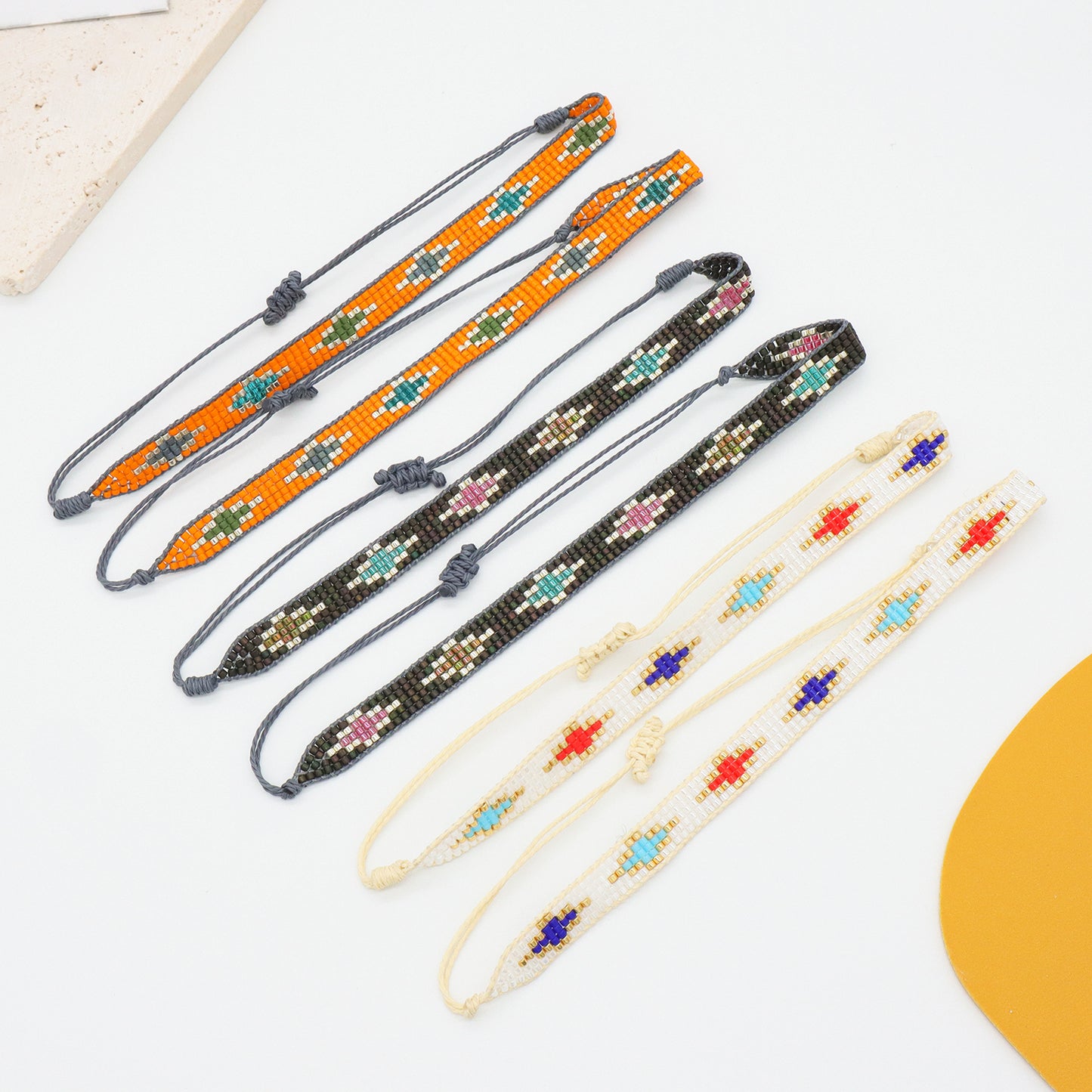 Multi color New Fashion Customized adjustable Handmade Colorful Woven Miyuki Beads bracelet bangle Jewelry for Teen Girl Women