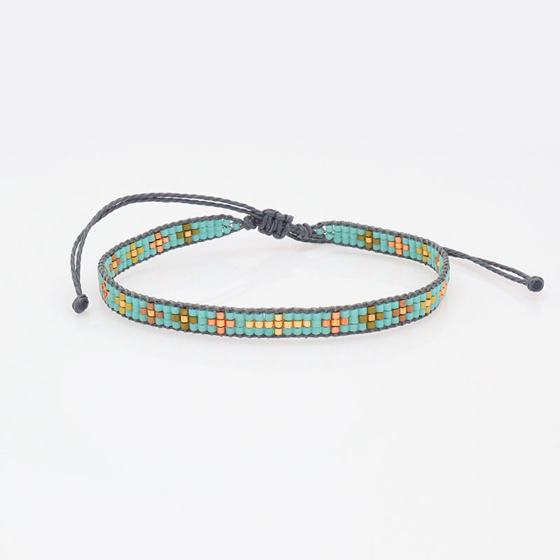 Wholesale Trending Jewelry Custom Women adjustable Seed Beads Friendship Miyuki bracelet Handmade Colorful Woven Miyuki bracelet