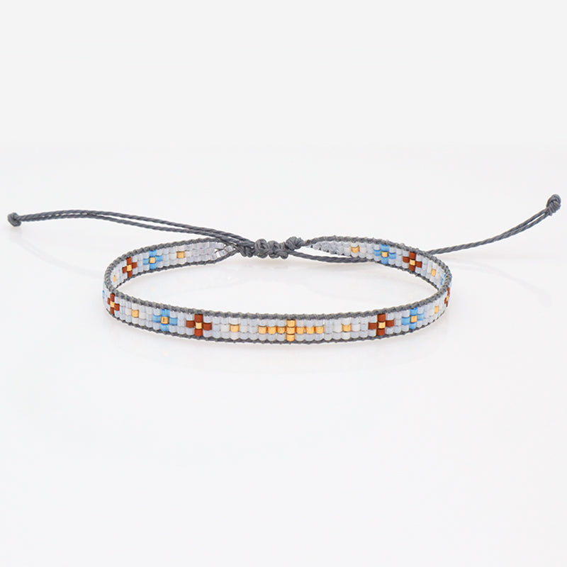 Wholesale Trending Jewelry Custom Women adjustable Seed Beads Friendship Miyuki bracelet Handmade Colorful Woven Miyuki bracelet
