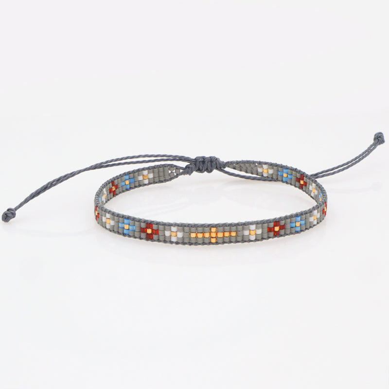 Wholesale Trending Jewelry Custom Women adjustable Seed Beads Friendship Miyuki bracelet Handmade Colorful Woven Miyuki bracelet