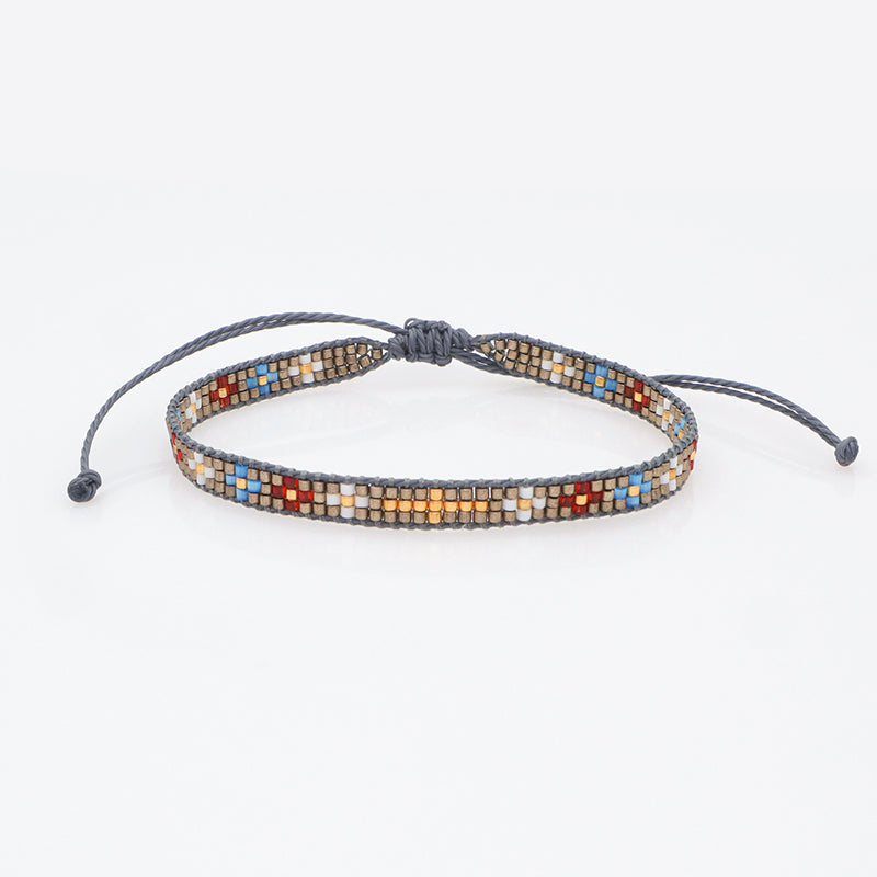 Wholesale Trending Jewelry Custom Women adjustable Seed Beads Friendship Miyuki bracelet Handmade Colorful Woven Miyuki bracelet