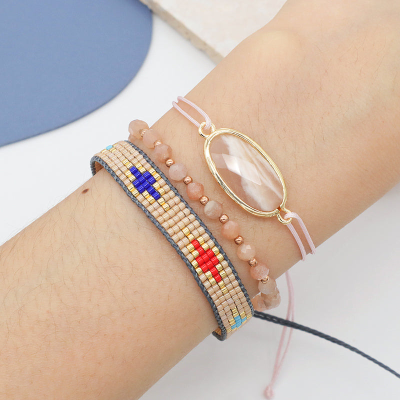 Multi Color Custom Handmade Miyuki Bracelet Jewelry adjustable Colorful Woven Bohemian Japanese Miyuki Beads bracelet for Women