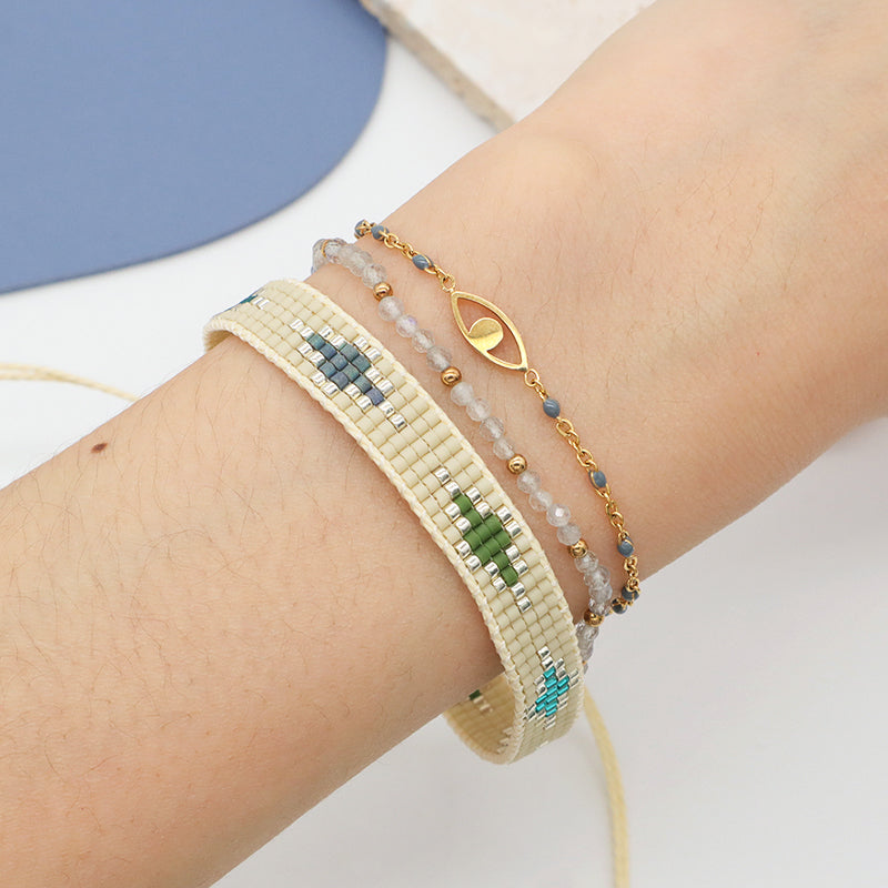 Multi Color Custom Handmade Miyuki Bracelet Jewelry adjustable Colorful Woven Bohemian Japanese Miyuki Beads bracelet for Women