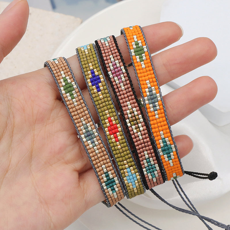Multi Color Custom Handmade Miyuki Bracelet Jewelry adjustable Colorful Woven Bohemian Japanese Miyuki Beads bracelet for Women