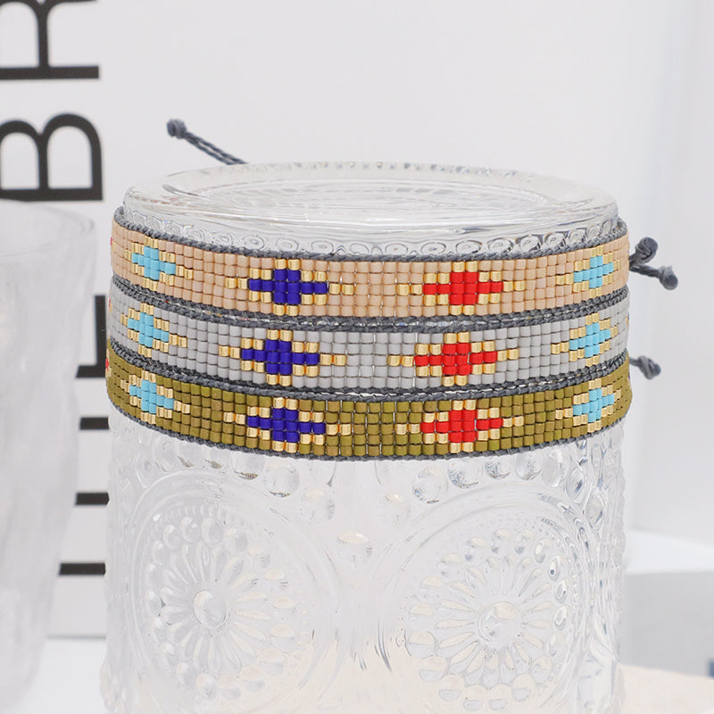 Multi Color Custom Handmade Miyuki Bracelet Jewelry adjustable Colorful Woven Bohemian Japanese Miyuki Beads bracelet for Women