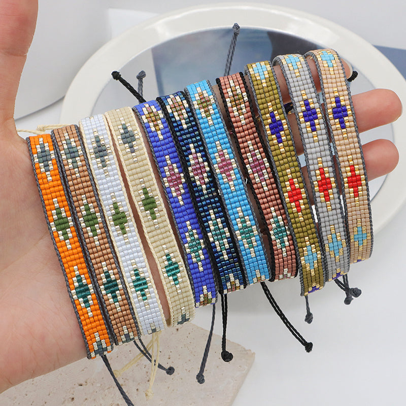 Multi Color Custom Handmade Miyuki Bracelet Jewelry adjustable Colorful Woven Bohemian Japanese Miyuki Beads bracelet for Women