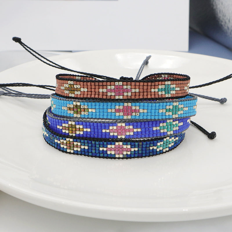 Multi Color Custom Handmade Miyuki Bracelet Jewelry adjustable Colorful Woven Bohemian Japanese Miyuki Beads bracelet for Women