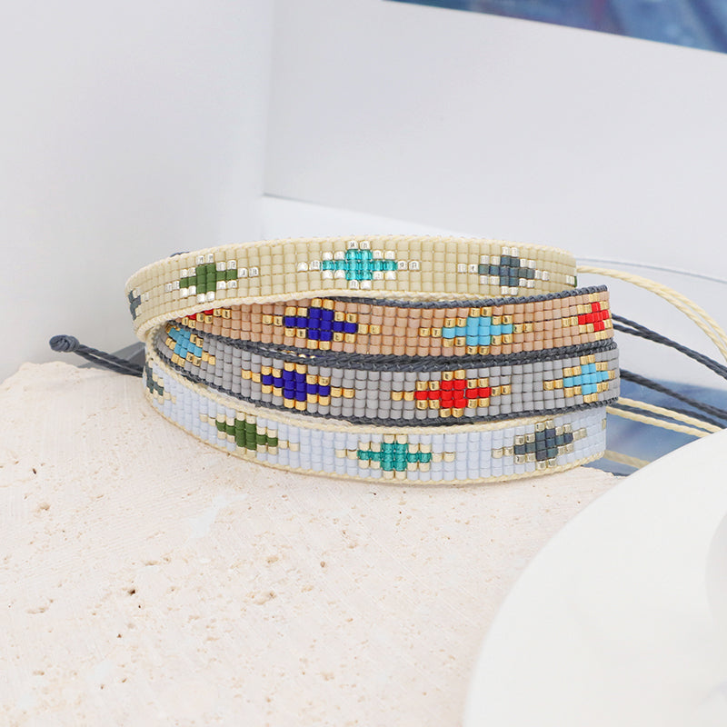 Multi Color Custom Handmade Miyuki Bracelet Jewelry adjustable Colorful Woven Bohemian Japanese Miyuki Beads bracelet for Women