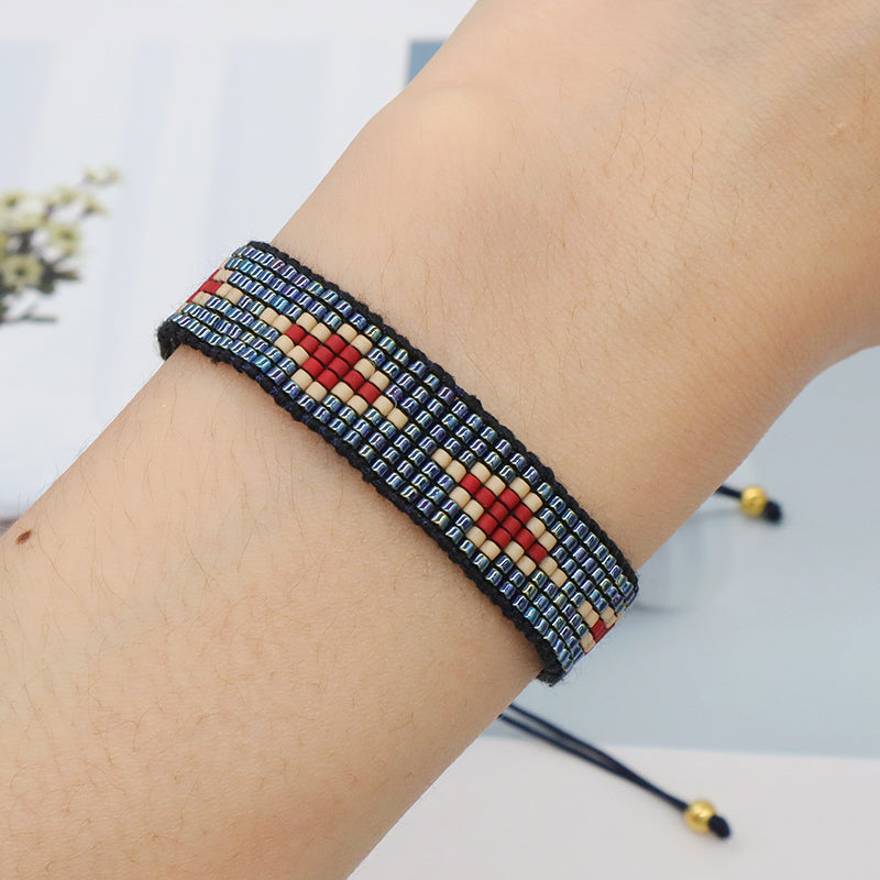 Wholesale Friendship Japanese Miyuki Beads bracelet bangle Jewelry Custom Women adjustable Handmade Woven Miyuki bracelet