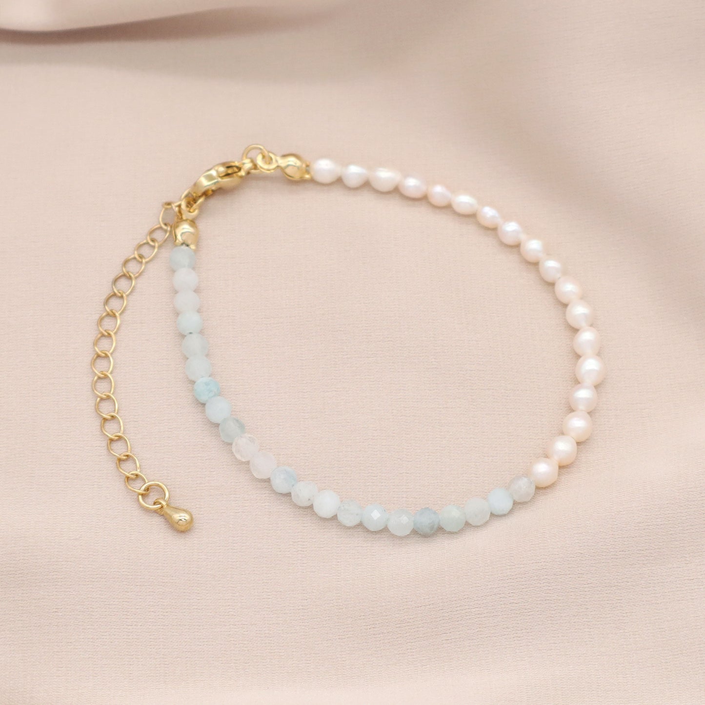 Custom Wholesale Handmade natural stone Bracelets Bangle jewelry fresh water pearl beaded bracelet For Women Girls kids