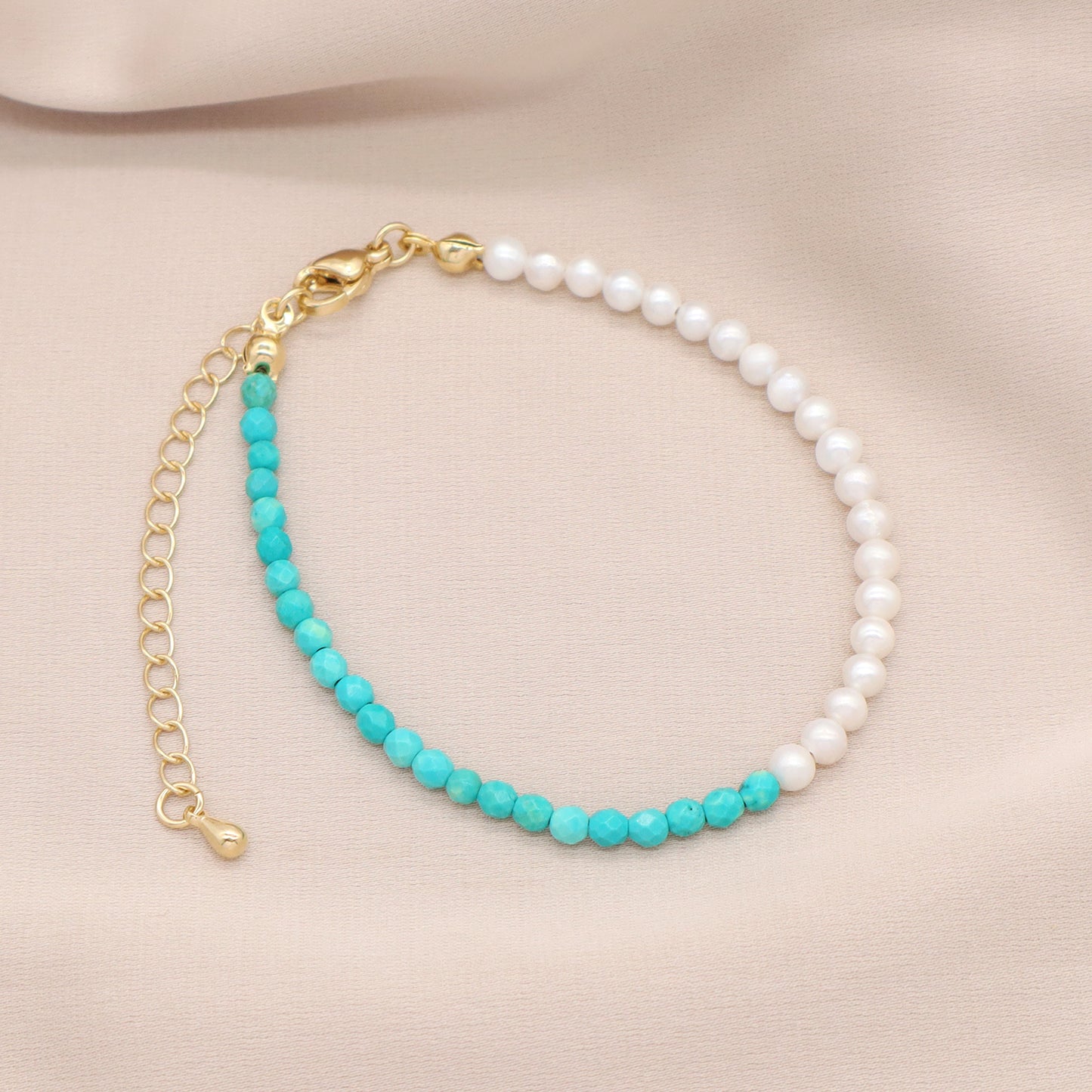 Custom Wholesale Handmade natural stone Bracelets Bangle jewelry fresh water pearl beaded bracelet For Women Girls kids