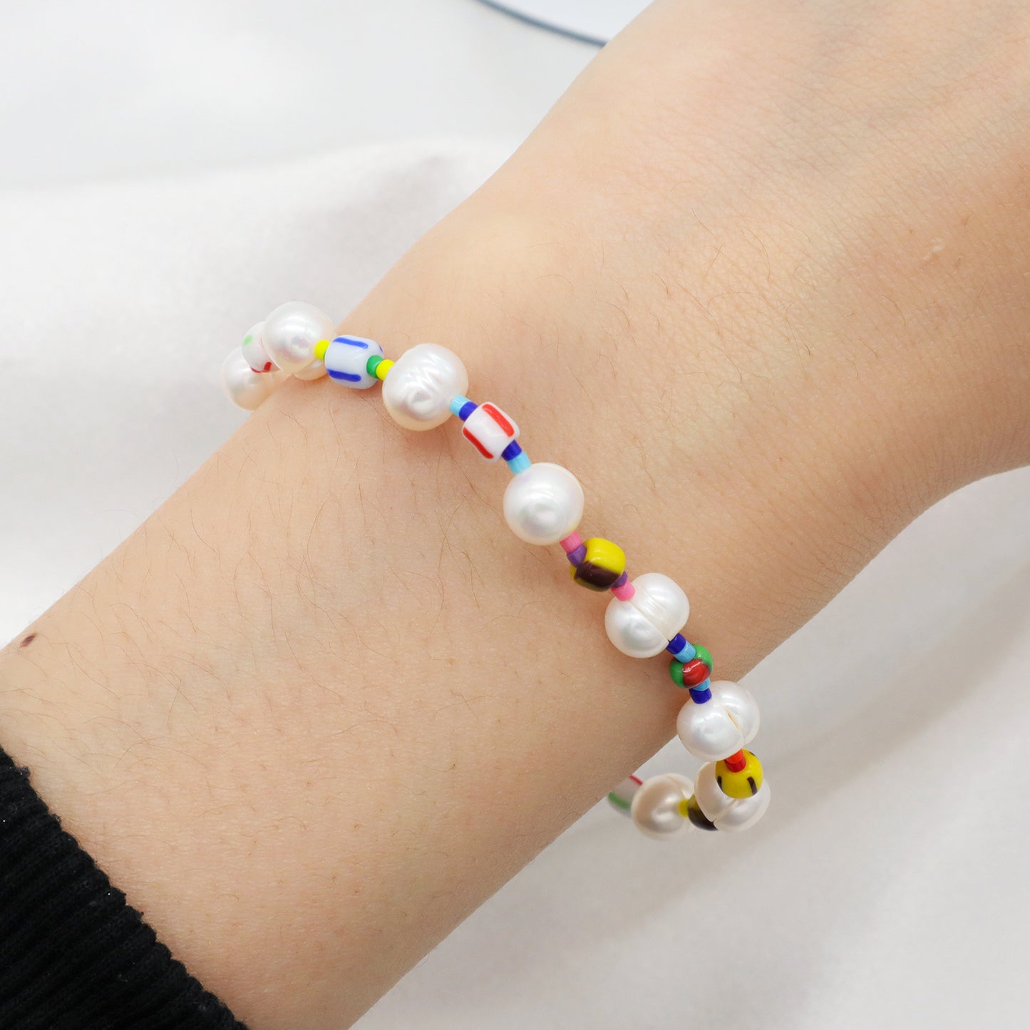 2022 Newest Wholesale custom pearl beads bracelets jewelry Handmade fresh water pearl beaded bracelet For women girls kids
