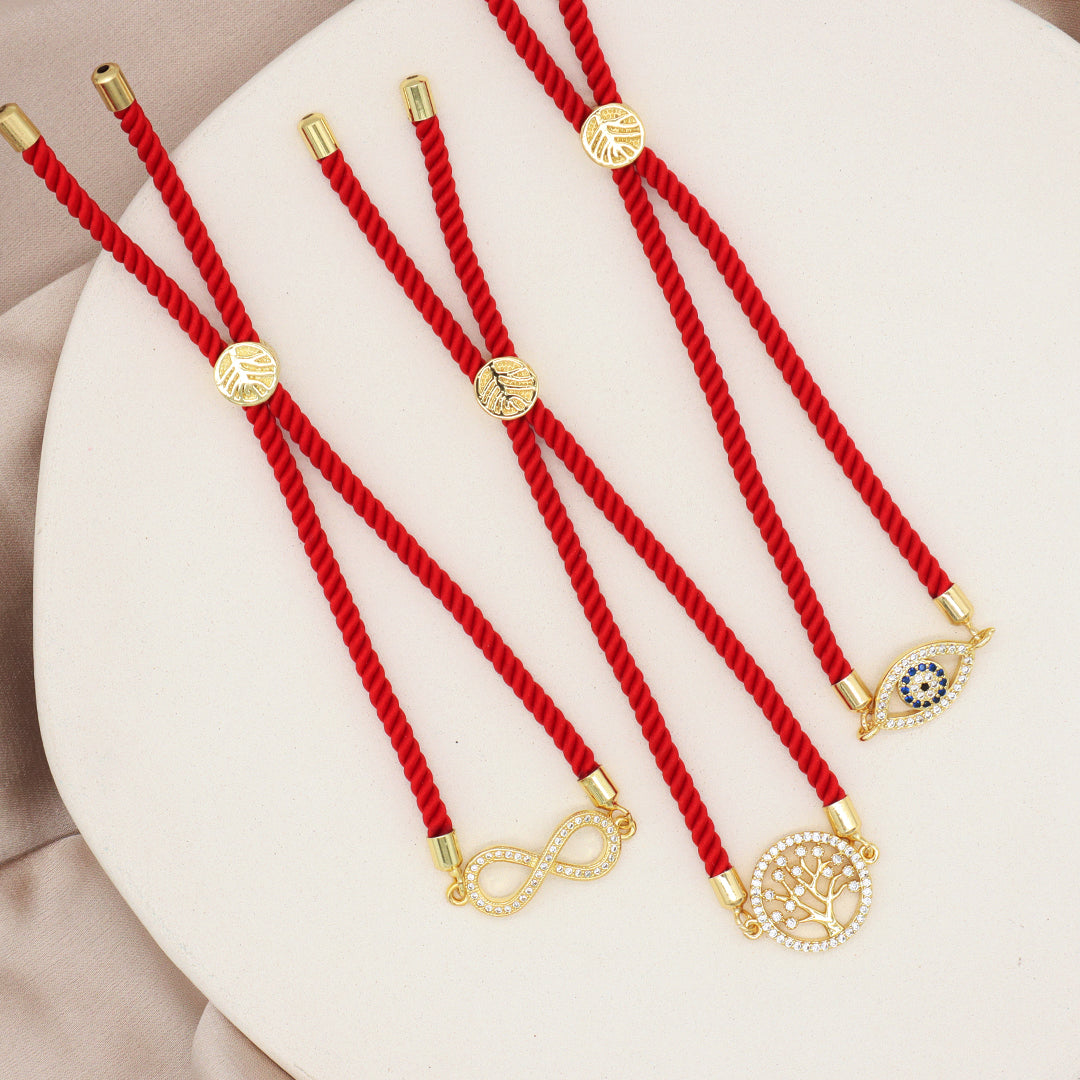 Wholesale Fashion Women Jewelry Factory Custom CZ Ajustable Gold Plated family Tree Turkish Evil eyes Charm bracelet