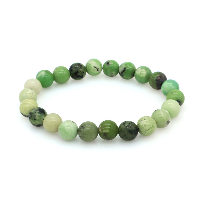 OEM Handmade Custom 8mm Elastic Natural Stone Beads Amazonite Australia Jade Africa Turquoise Network Yellow Tiger Eye Bracelet