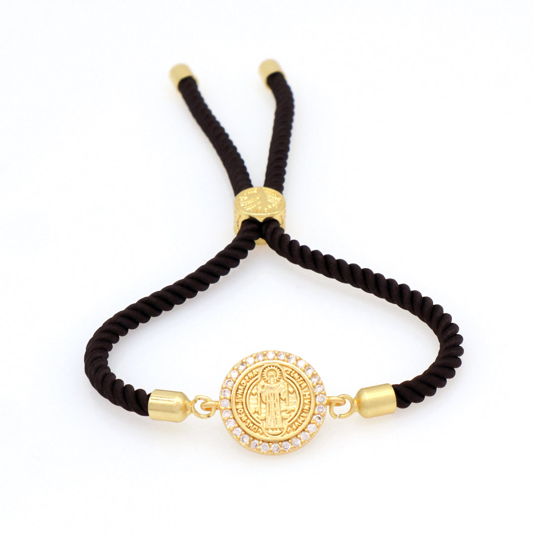 Ajustable Round Star family tree religion Charm Bracelet Wholesale Factory Custom Gold Plated CZ life tree bracelet for Women
