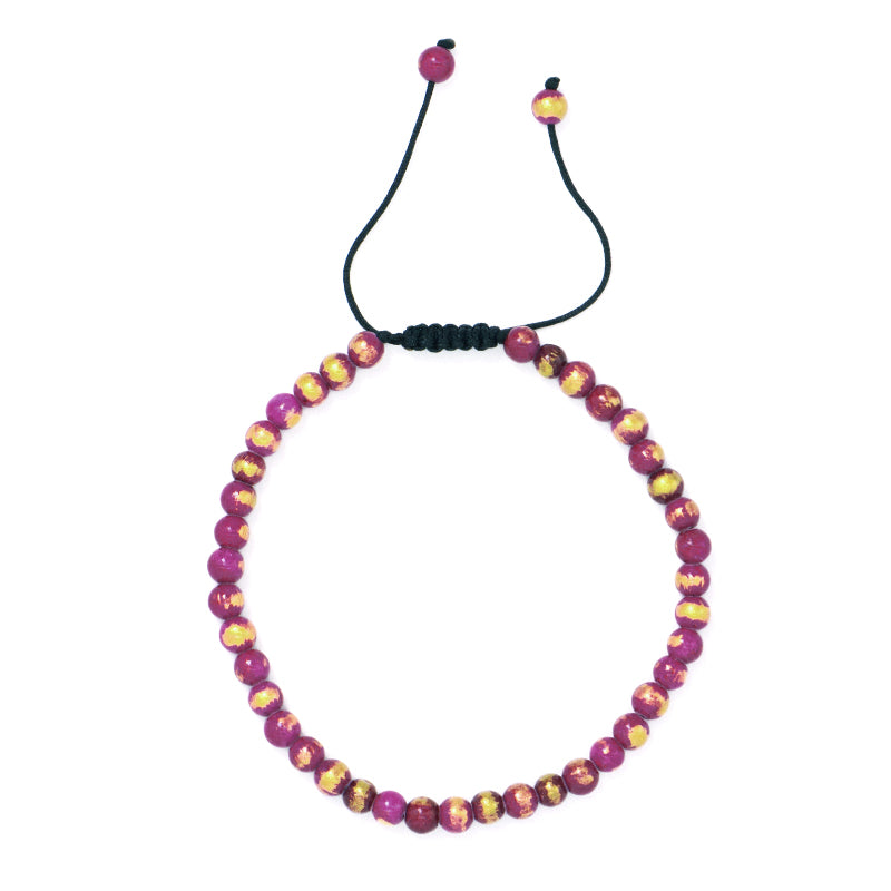 Adjustable Handmade OEM Factory Manufacture Custom 4mm Natural Colorful Jade Beads Woven Friendship Macrame Women Men Bracelet