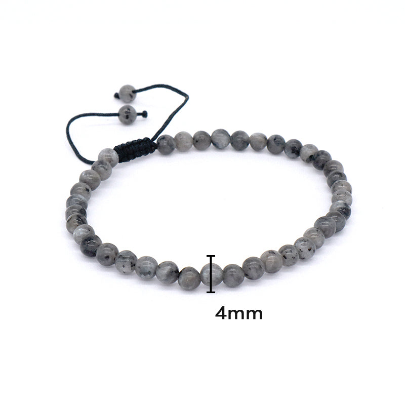 New Design Wholesale Gemstone Jewelry Indian Agate Moss Agate Beads Natural Stone Handmade Custom Macrame Bracelet For Women