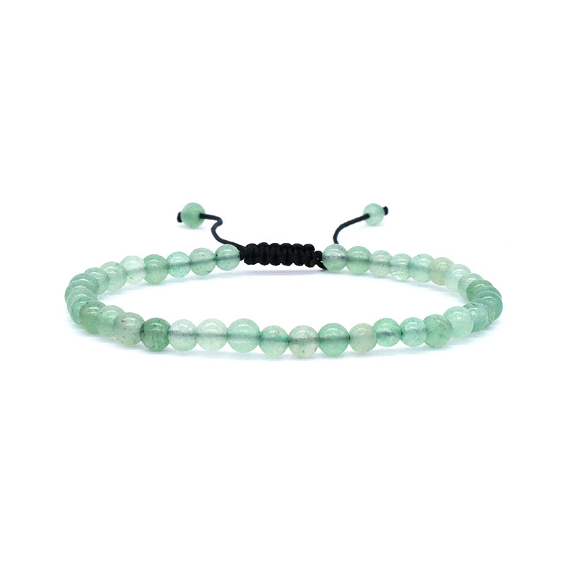 New Design Wholesale Gemstone Jewelry Indian Agate Moss Agate Beads Natural Stone Handmade Custom Macrame Bracelet For Women