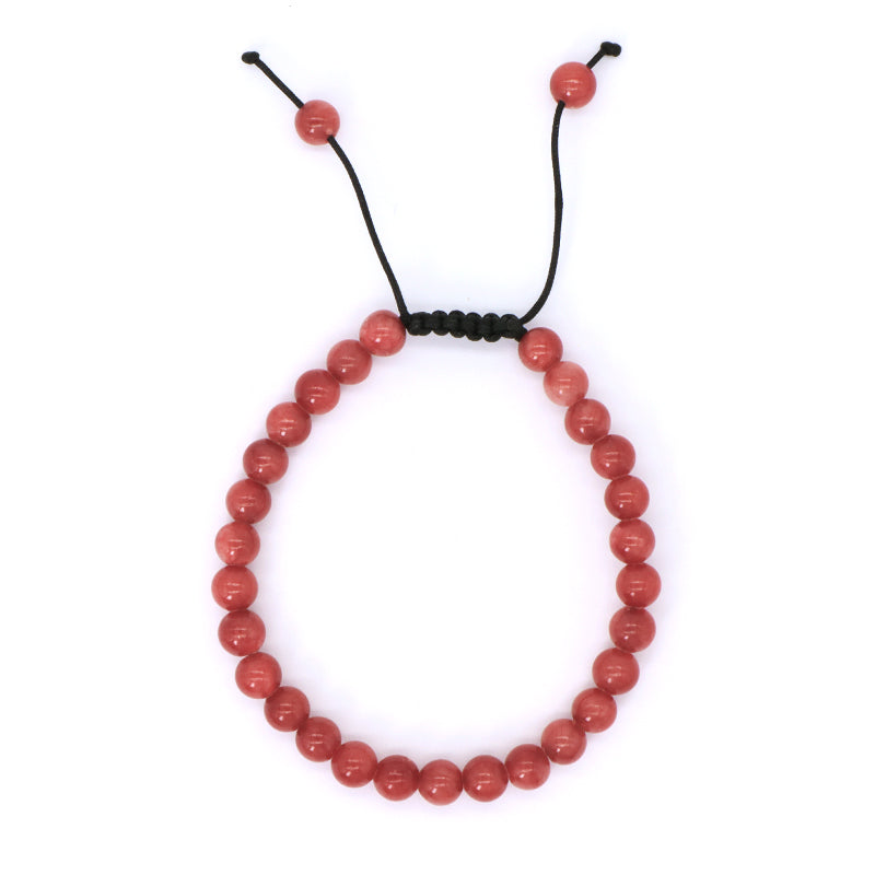 New Arrival Custom Fashion Handmade 6mm Natural Colorful Jade Bead Ajustable Woven Braided Friendship Macrame Bracelet For Women