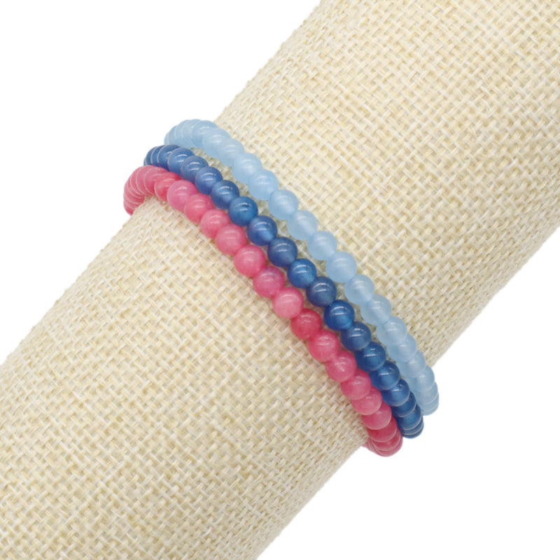 OEM Newest Women Men Fashion Friendship Handmade Ajustable Customized Woven Natural Stone Beaded Boho Macrame Knots Bracelet