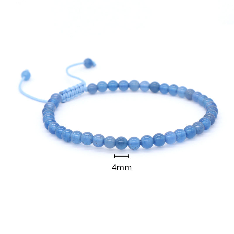 OEM Newest Women Men Fashion Friendship Handmade Ajustable Customized Woven Natural Stone Beaded Boho Macrame Knots Bracelet