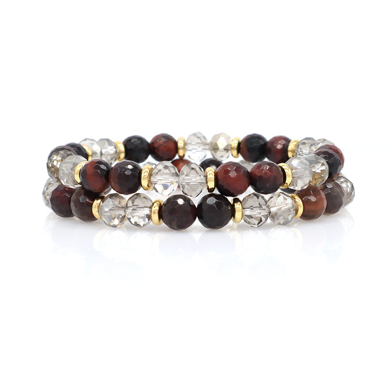 Pulsera Wholesale 8mm Natural Stone Energy Bracelet Women Custom OEM Stretch Handmade Healing Semi-preciuos Stone Beads Bracelet
