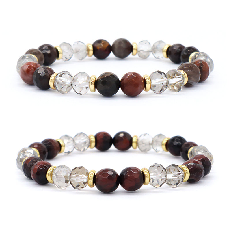 Pulsera Wholesale 8mm Natural Stone Energy Bracelet Women Custom OEM Stretch Handmade Healing Semi-preciuos Stone Beads Bracelet
