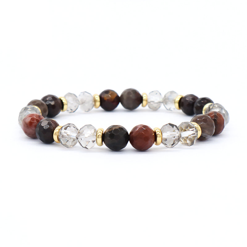 Pulsera Wholesale 8mm Natural Stone Energy Bracelet Women Custom OEM Stretch Handmade Healing Semi-preciuos Stone Beads Bracelet